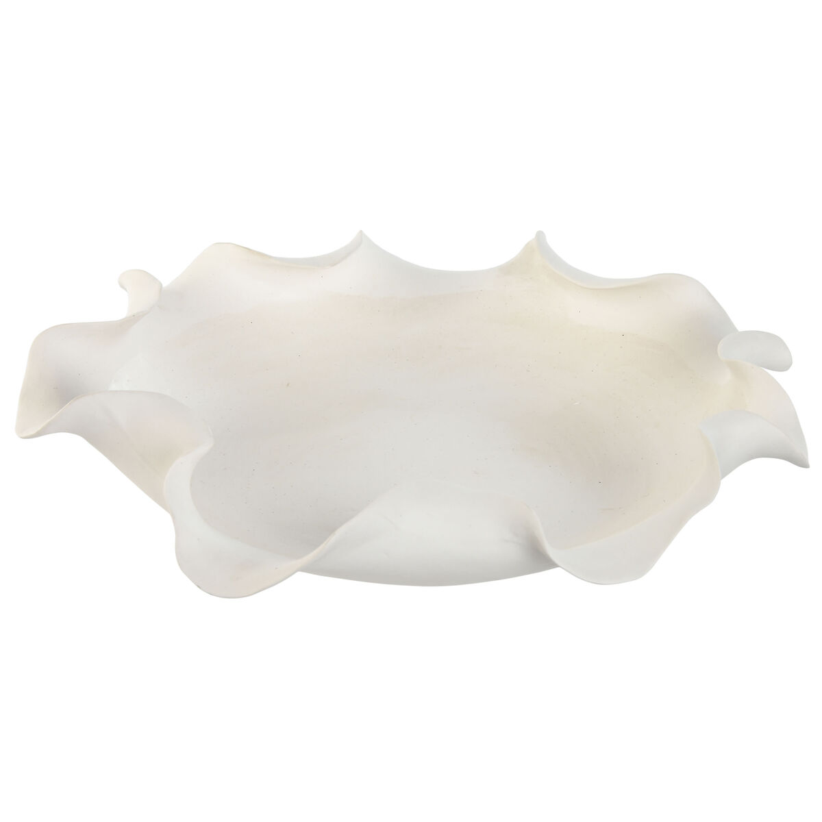 Bordsdekoration Home ESPRIT Vit Shabby Chic 37 X 37 X 9 cm