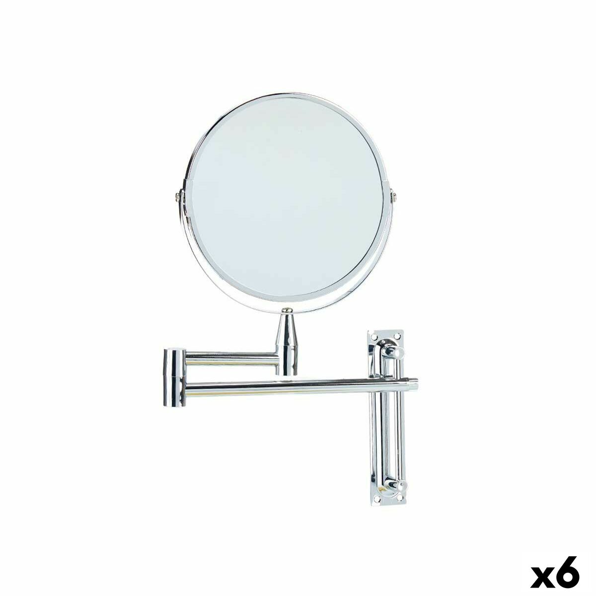 Förstorande Spegel Berilo B1611 - 344 Metall Utdragbar Ø 17 cm (6 antal) - 3