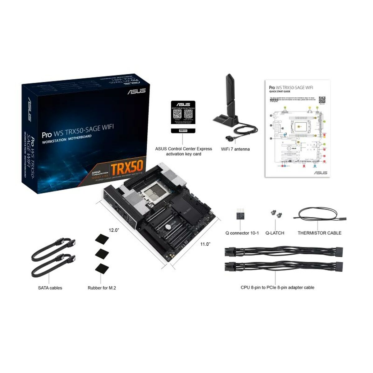 Moderkort Asus 90MB1FZ0-M0EAY0 AMD STR5 AMD TRX50 - 3