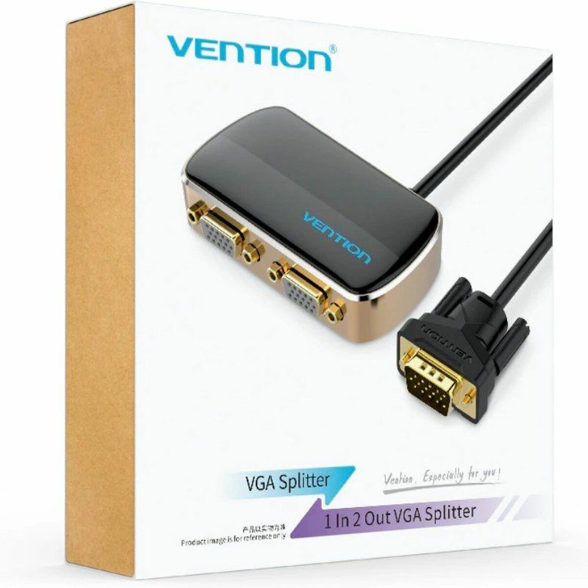 VGA-omvandlare med 2 portar Vention DBABF 1 m - 2