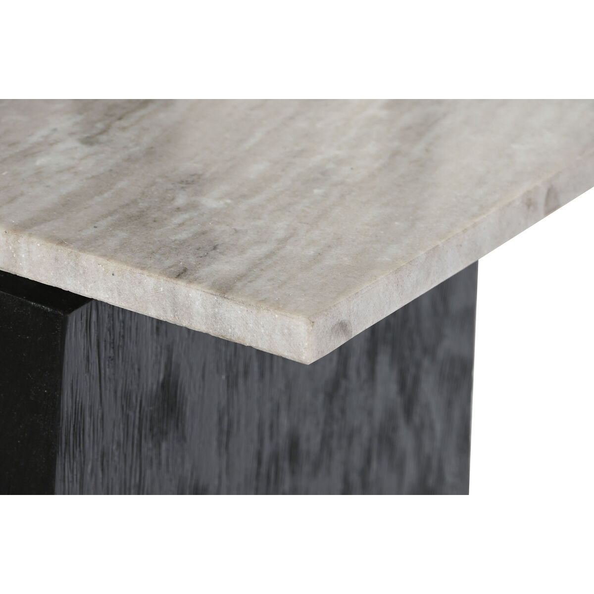 Console Home ESPRIT Vit Svart Marmor Mangoträ 117 x 31 x 77 cm - 3