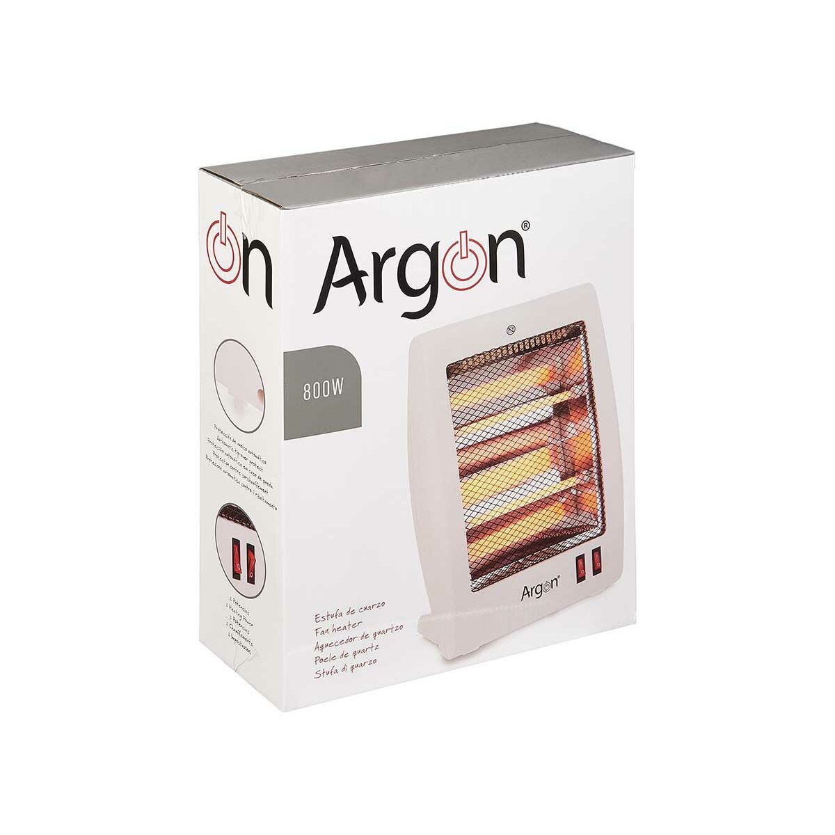 Kvartsvärmare Argon Vit 400-800 W (6 antal) - 3