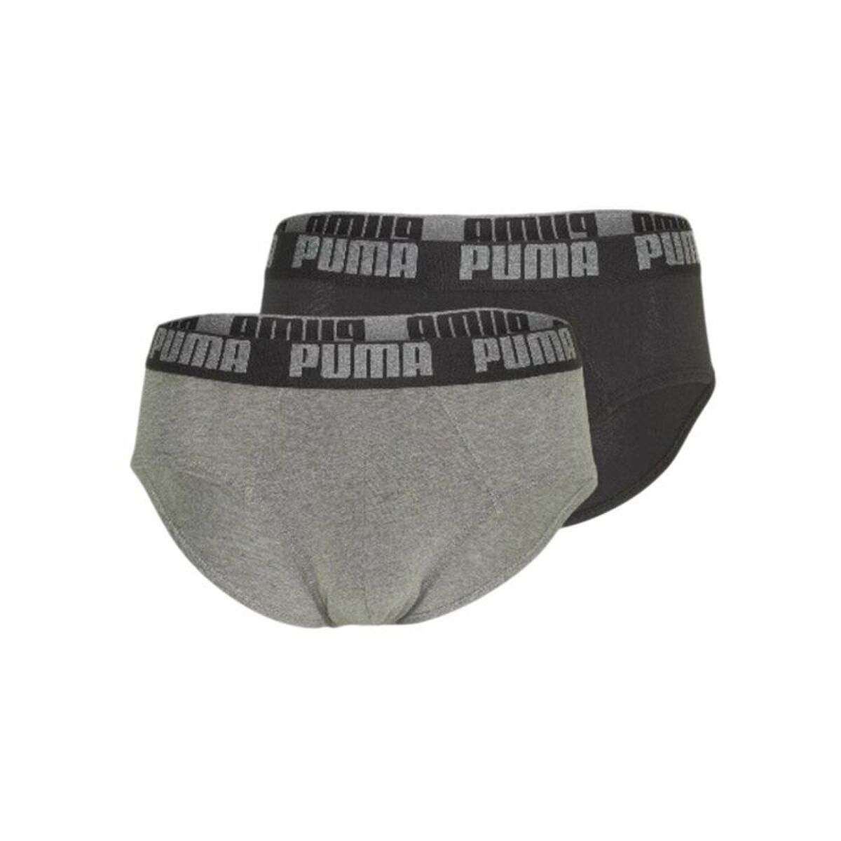 Förpackning med Kalsonger Puma Basic Grå 2 Delar