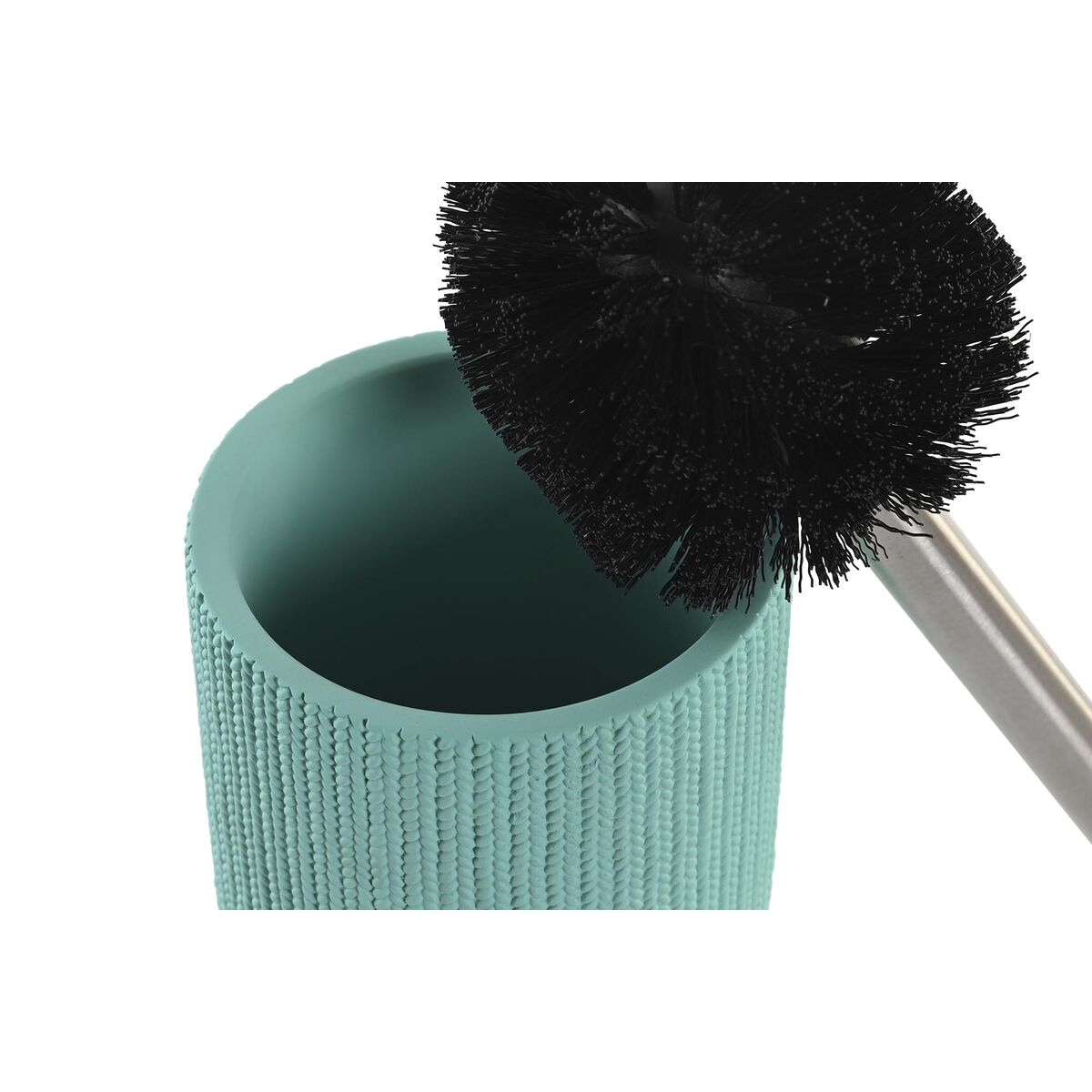 Toalettborste DKD Home Decor Cement Rostfritt stål Grön 10 x 10 x 36 cm - 2