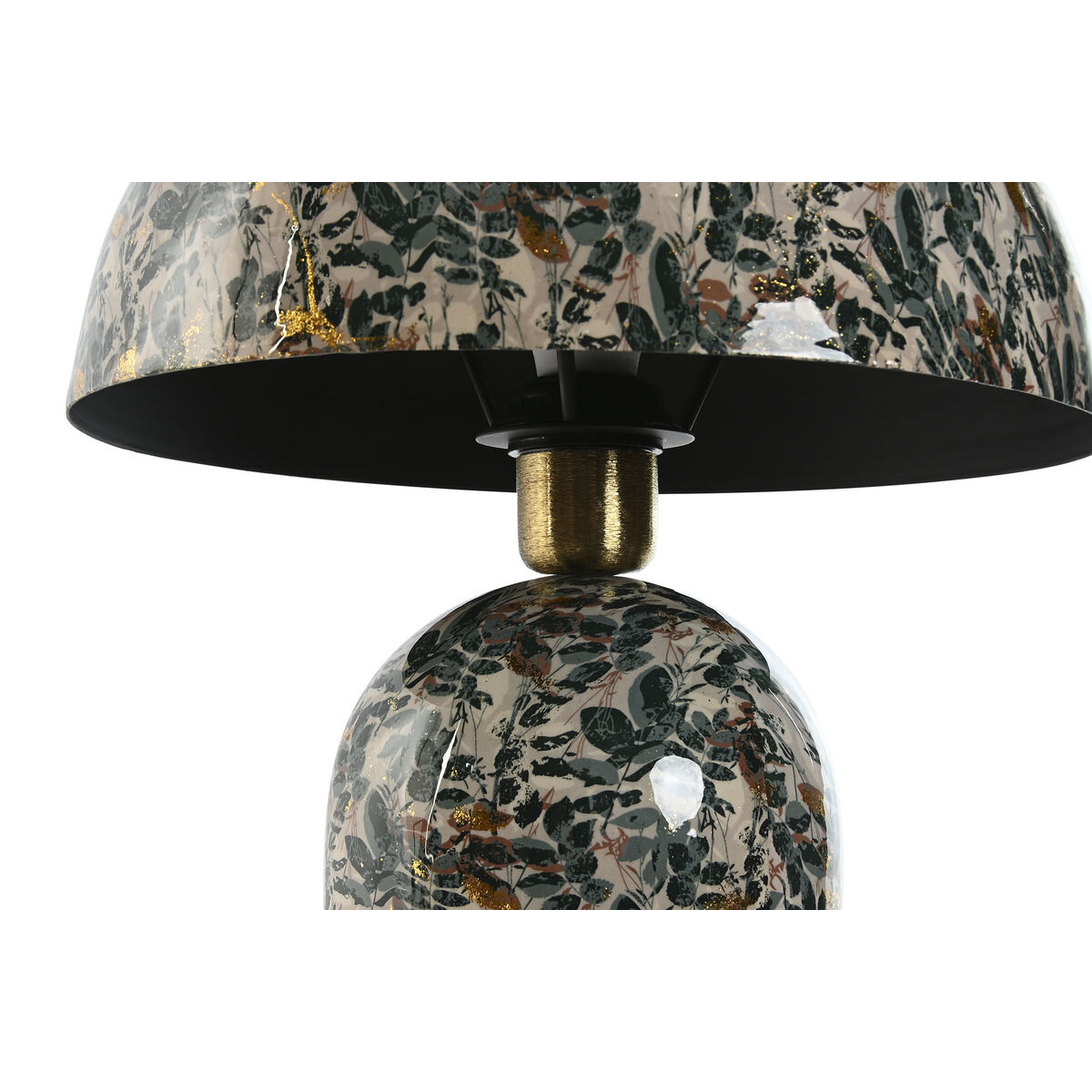 Bordslampa Home ESPRIT Grön Gyllene Metall 31 x 31 x 45 cm - 3