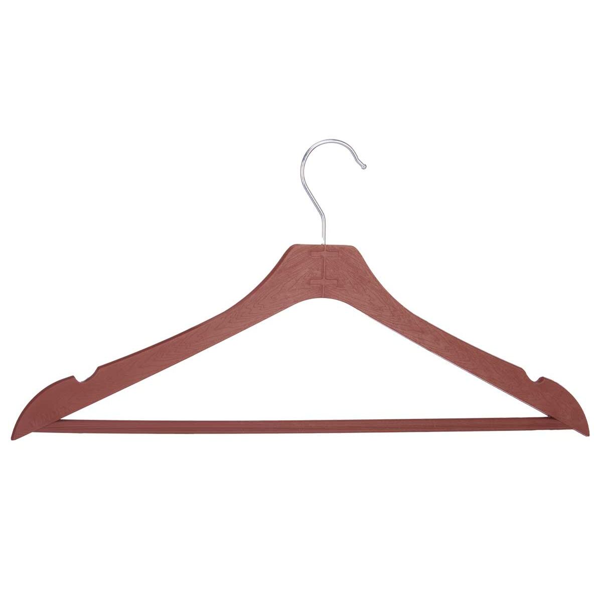 Klädhängarset Kipit 2601880-6 Brun Plast 21,3 x 3 x 44 cm (24 antal) - 2