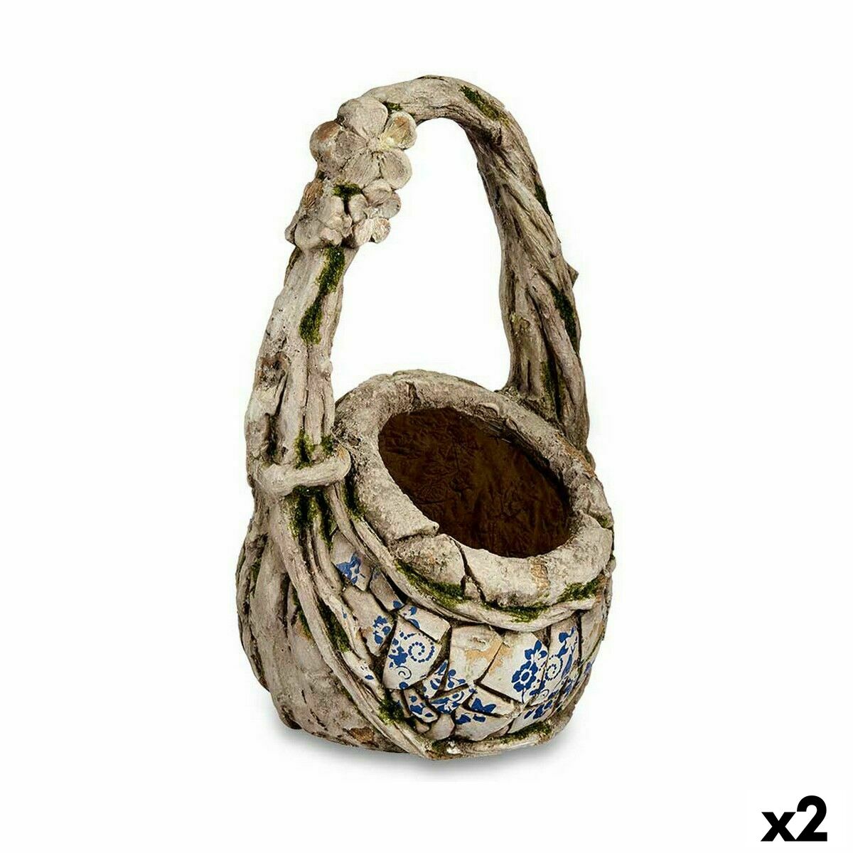 Dekorativ Trädgårdsfigur Ibergarden Polyresin Vas 25,5 x 44 x 27,5 cm (2 antal)