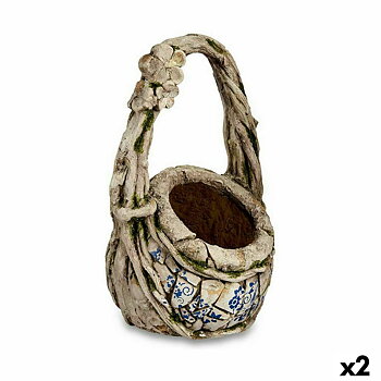 Dekorativ Trädgårdsfigur Ibergarden Polyresin Vas 25,5 x 44 x 27,5 cm (2 antal)