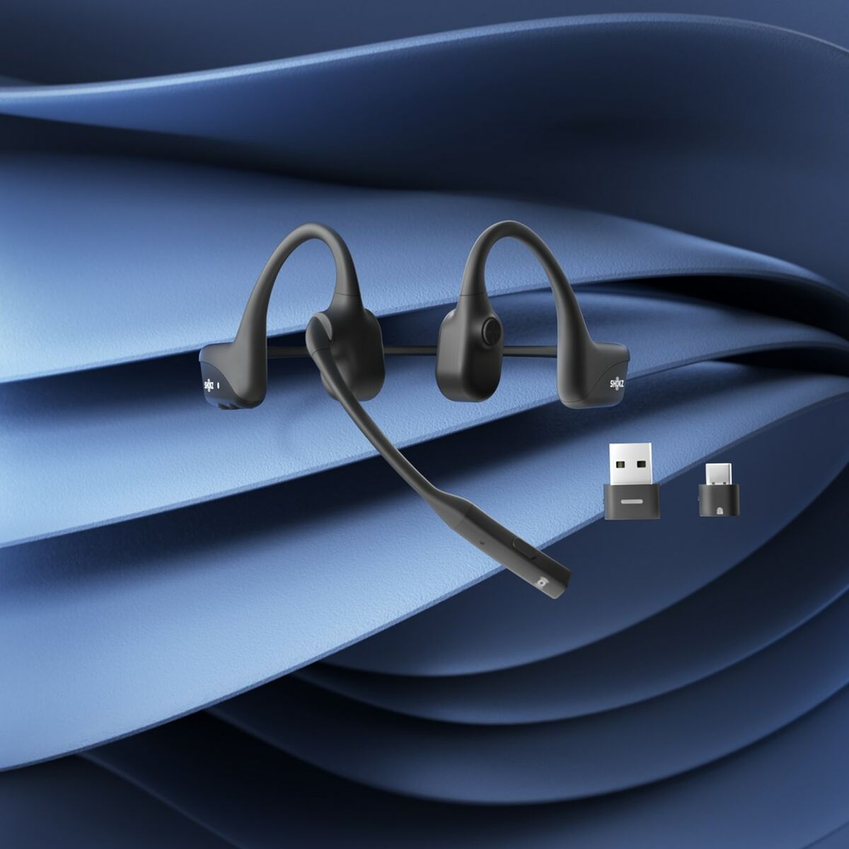 Trådlösa hörlurar med mikrofon Shokz C110-AA-BK Svart - 4