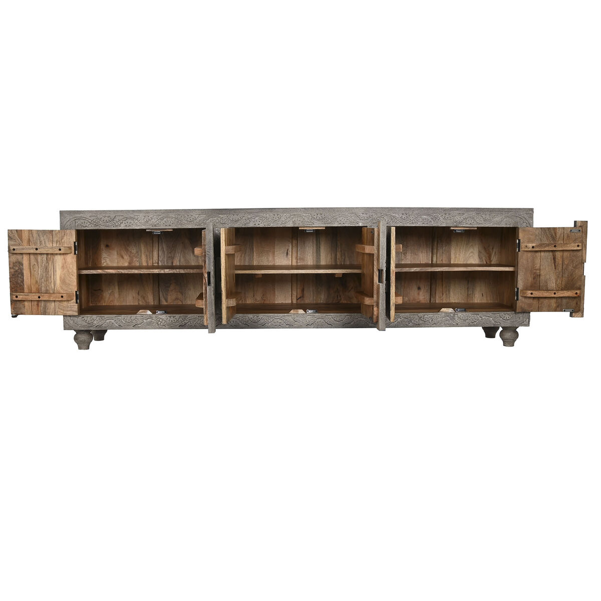 TV-möbler Home ESPRIT Ljusbrun 200 x 40 x 61 cm - 4