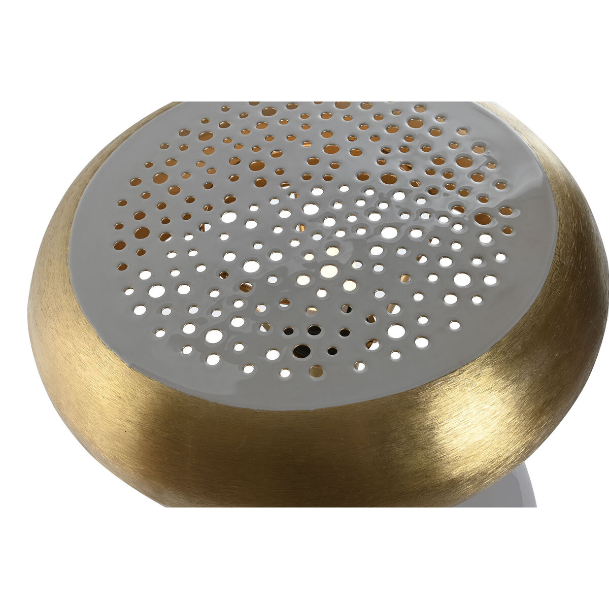 Bordslampa Home ESPRIT Grå Gyllene Metall 4 W 220 V 36 x 36 x 37,5 cm - 2