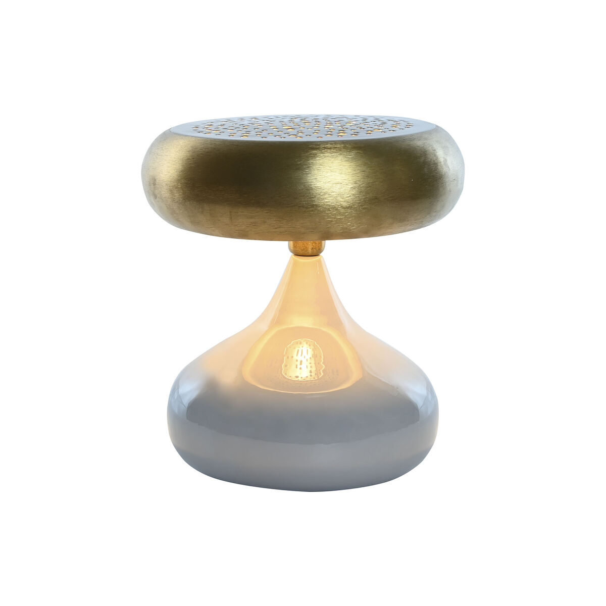 Bordslampa Home ESPRIT Grå Gyllene Metall 4 W 220 V 36 x 36 x 37,5 cm - 6