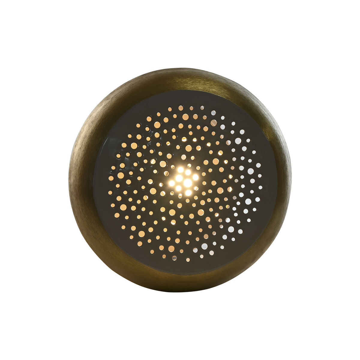 Bordslampa Home ESPRIT Grå Gyllene Metall 4 W 220 V 36 x 36 x 37,5 cm - 3