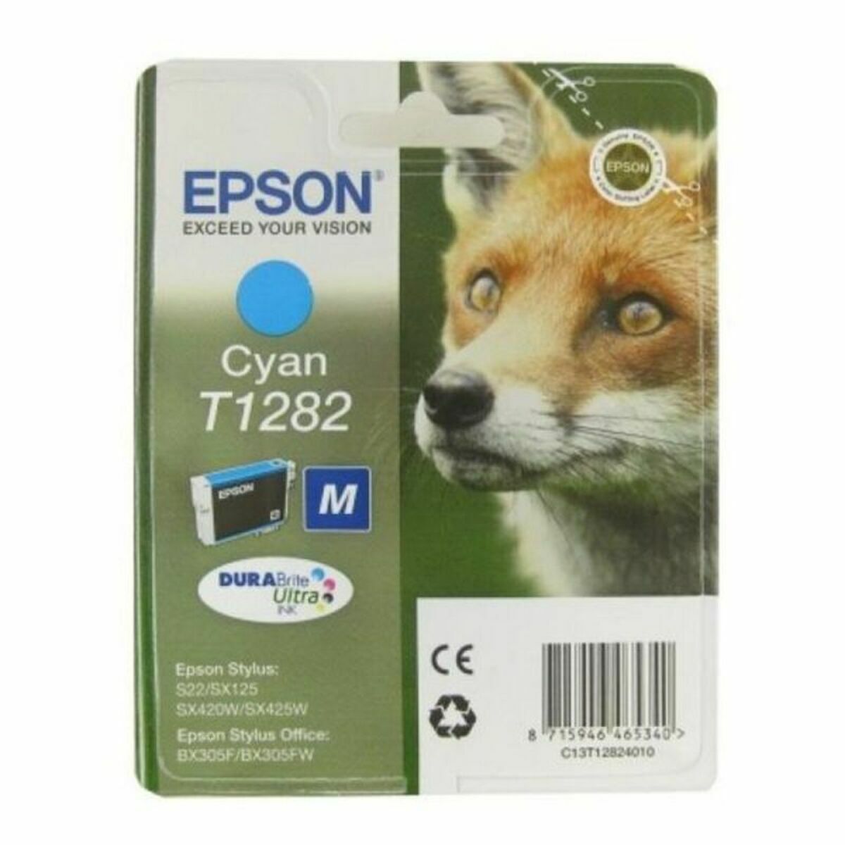 Original Bläckpatron Epson C13T12824012 Turkos - 2