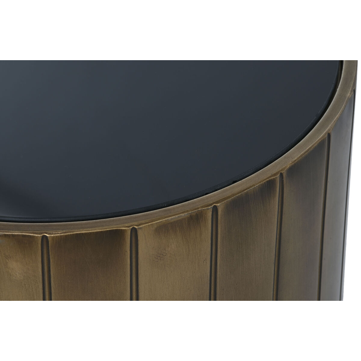 2-bordsset DKD Home Decor Svart Gyllene 51 x 51 x 55 cm - 5