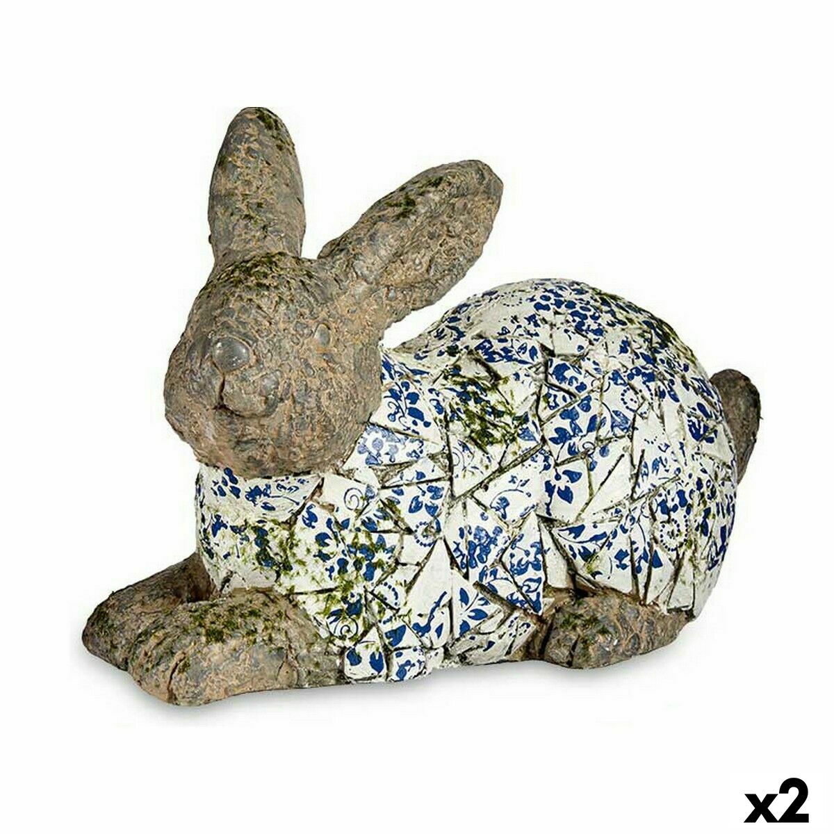 Dekorativ Trädgårdsfigur Ibergarden Polyresin Kanin 20 x 29 x 40,5 cm (2 antal) - 3