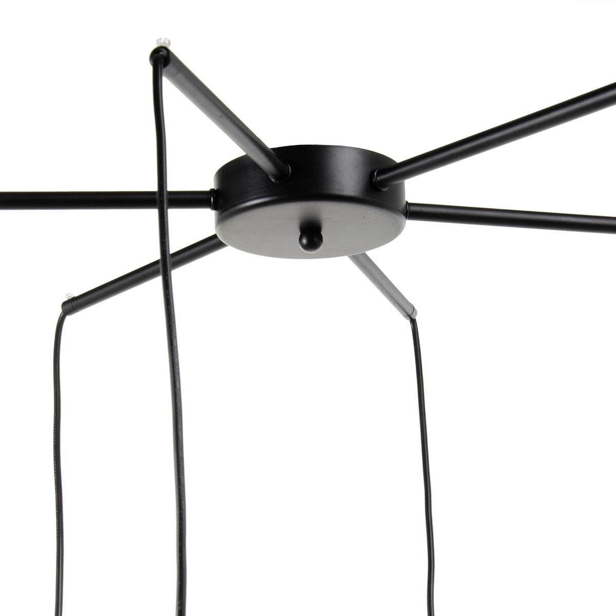 Taklampa 51,5 x 51,5 x 100 cm Svart Gyllene Metall Ø 18,5 cm - 5