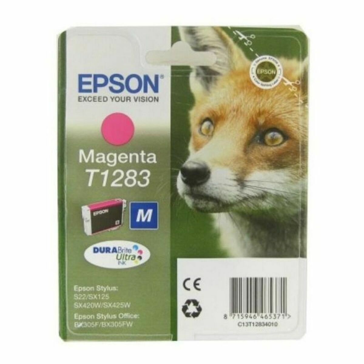 Original Bläckpatron Epson C13T12834012 Magenta - 2
