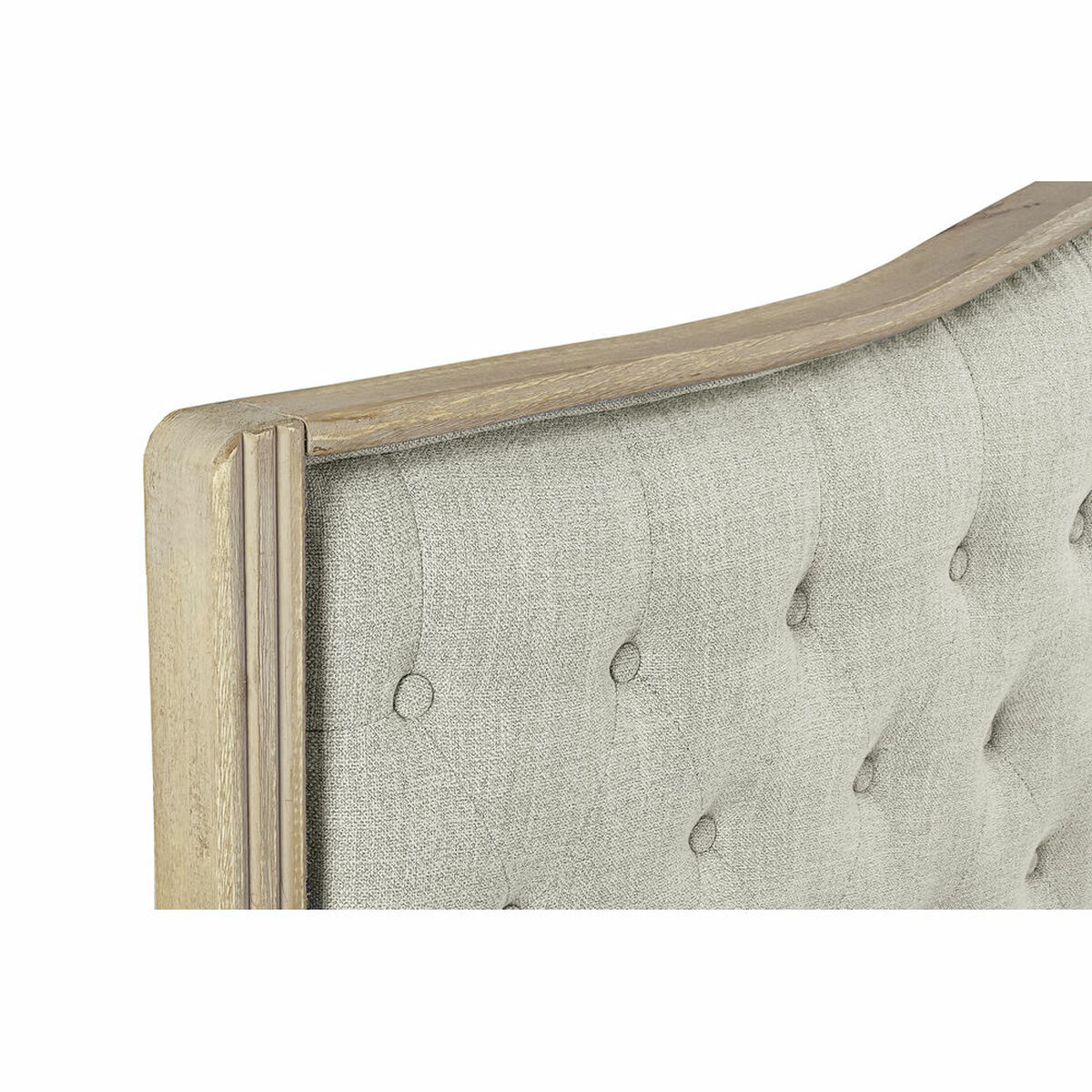 Sänggavel DKD Home Decor Beige Naturell Trä Gummiträ 180 x 10 x 120 cm - 2