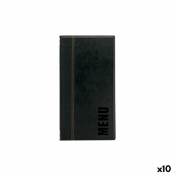 Menyhållare Securit Trendy Svart 35,3 x 18,6 x 1 cm (10 antal)