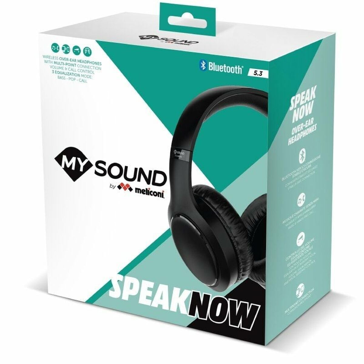 Bluetooth Hörlurar Meliconi MySound Svart - 5