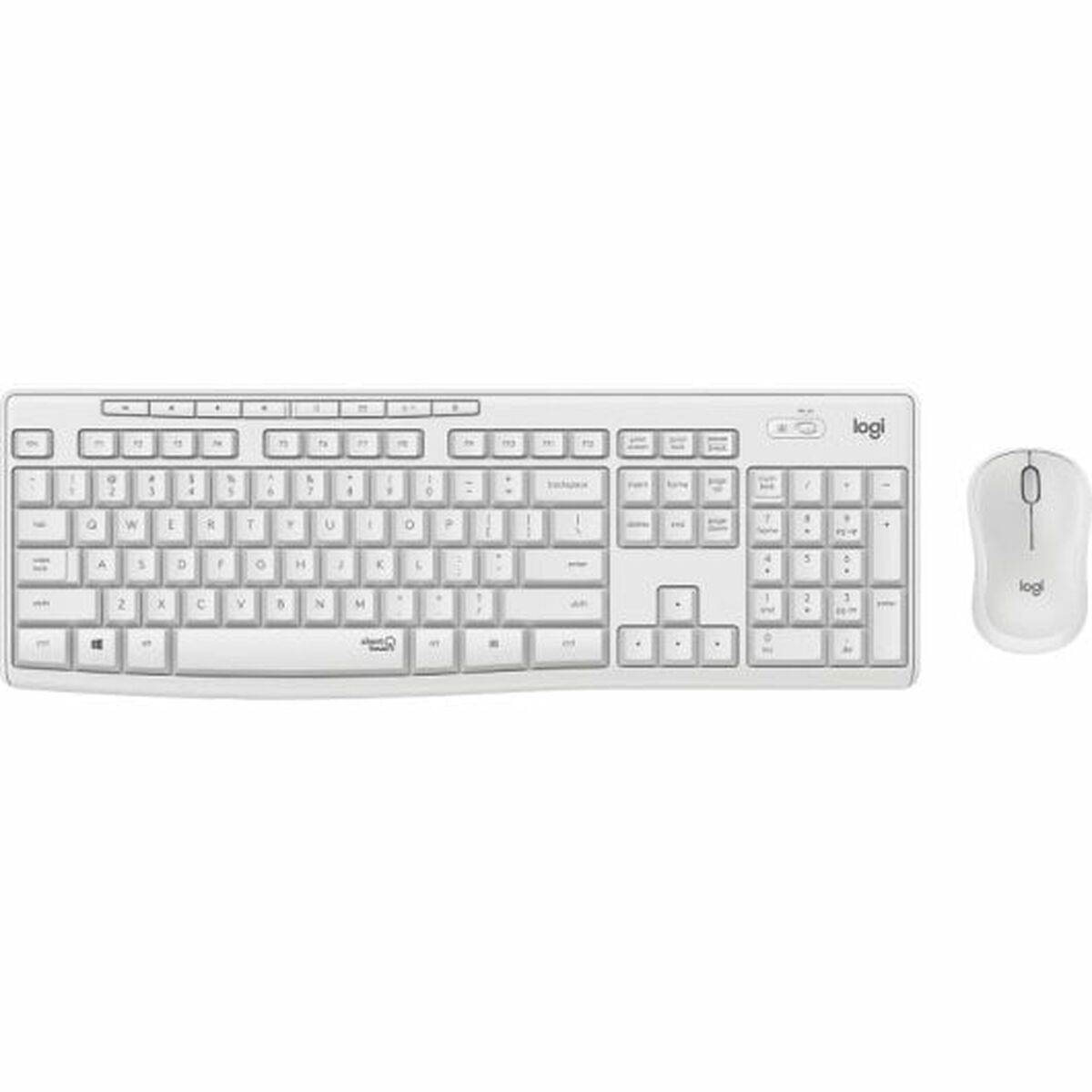 Tangentbord och Mus Logitech MK295 Vit Qwerty Italienska