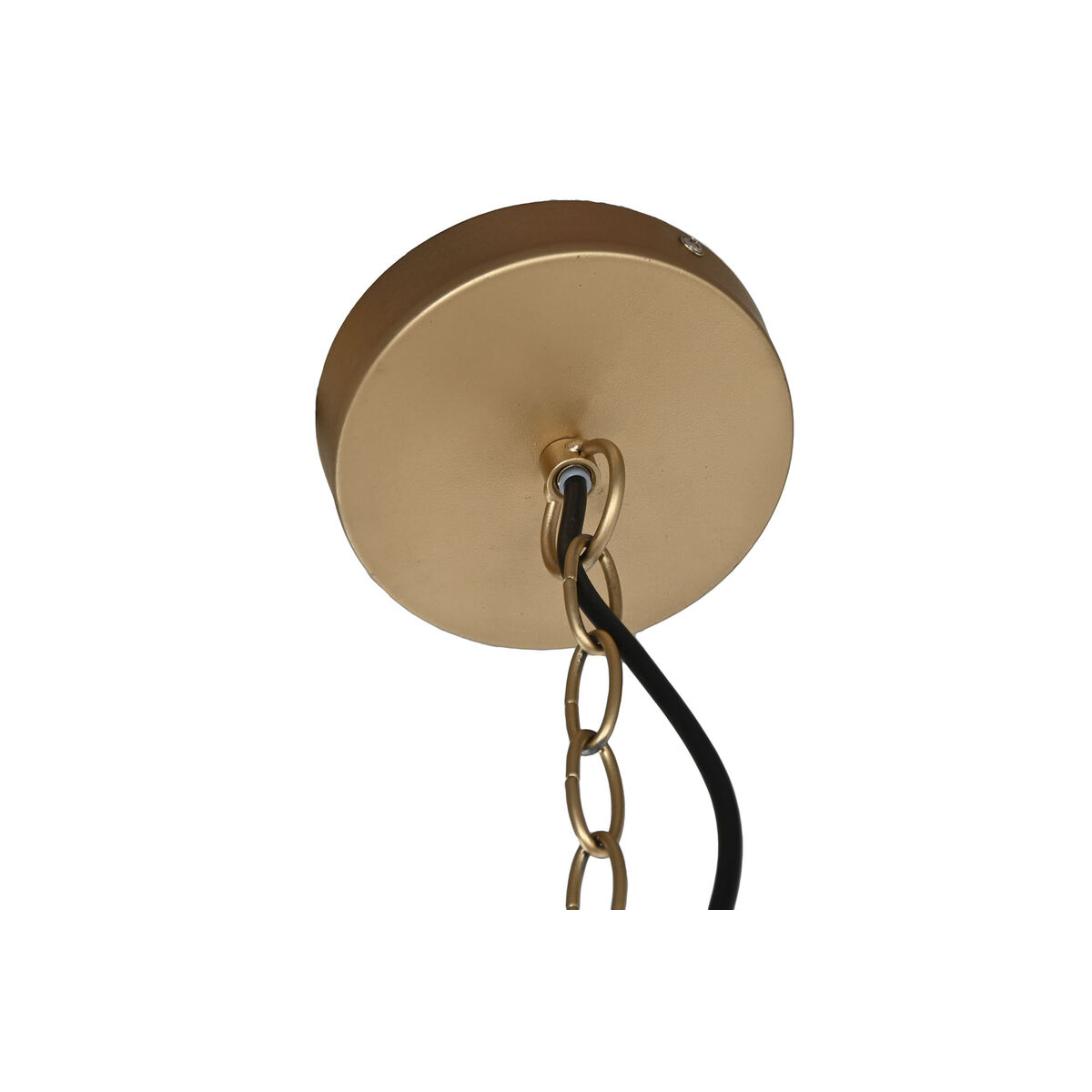 Taklampa Home ESPRIT Gyllene Naturell Trä Metall 70 x 70 x 157 cm - 3