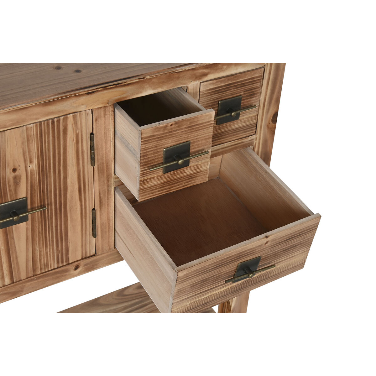 Konsol Home ESPRIT Svart Gran Trä MDF 96 x 24 x 79 cm - 4