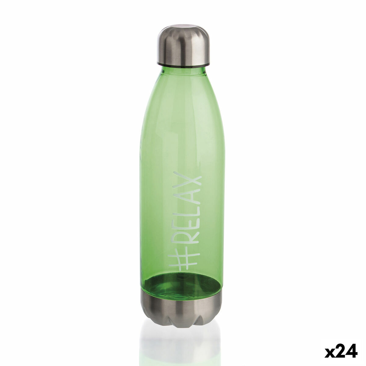 Vattenflaska Quid Quidate Grön Plast 750 ml (24 antal)