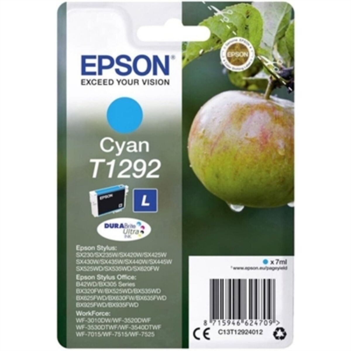 Original Bläckpatron Epson Cartucho T1292 cian Turkos - 2