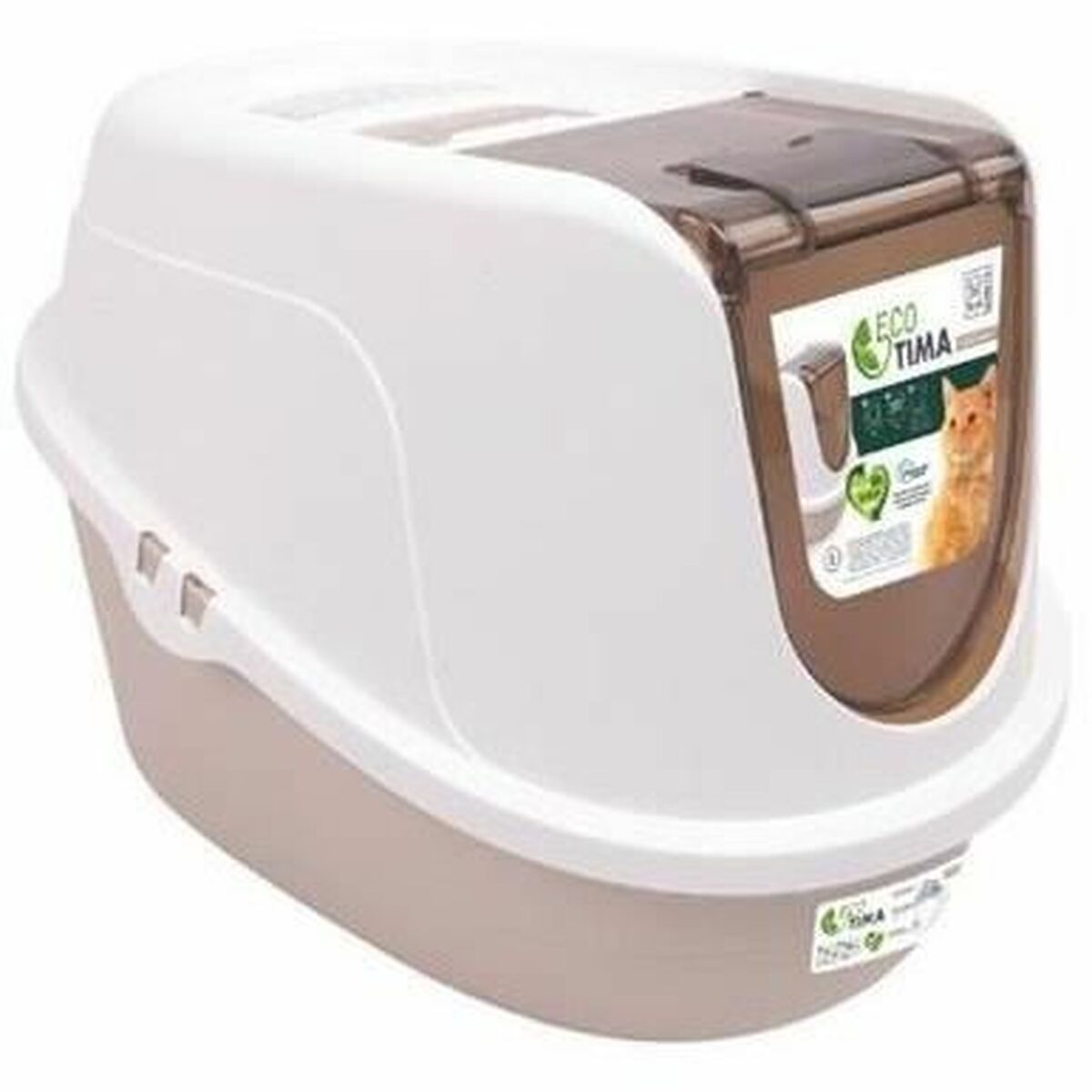 Kattlåda MPETS Beige Återvunnen plast - 3