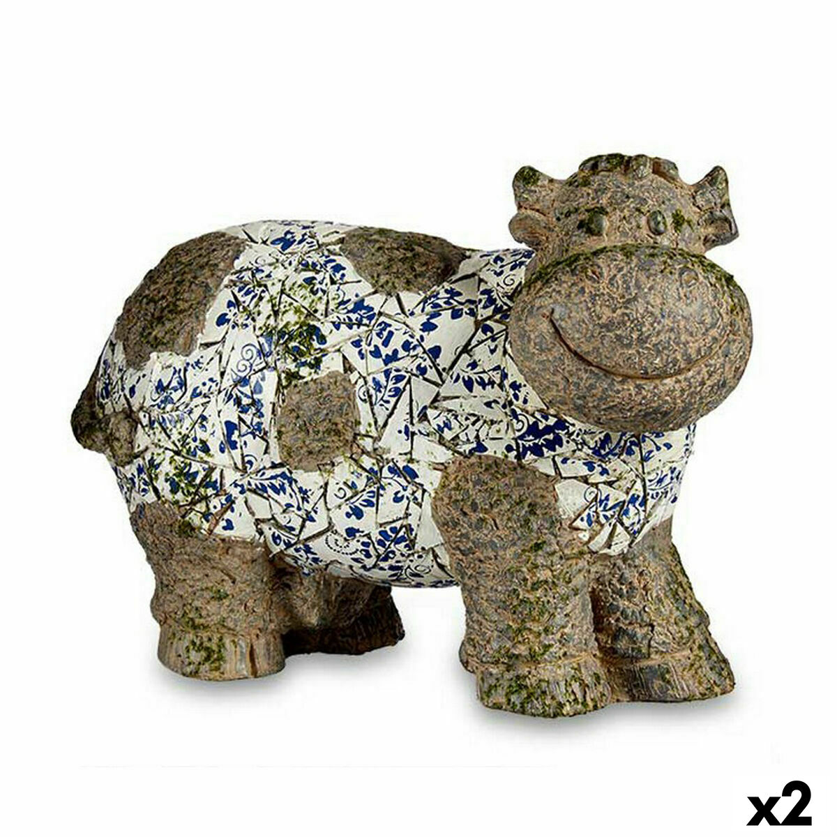 Dekorativ Trädgårdsfigur Ibergarden Polyresin Ko 18,5 x 33,5 x 46,5 cm (2 antal) - 3