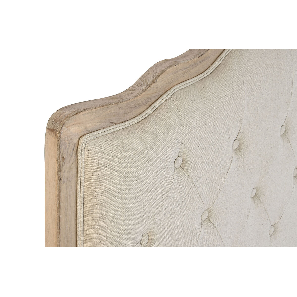 Sänggavel DKD Home Decor Beige Tölgy 180 x 10 x 120 cm - 2