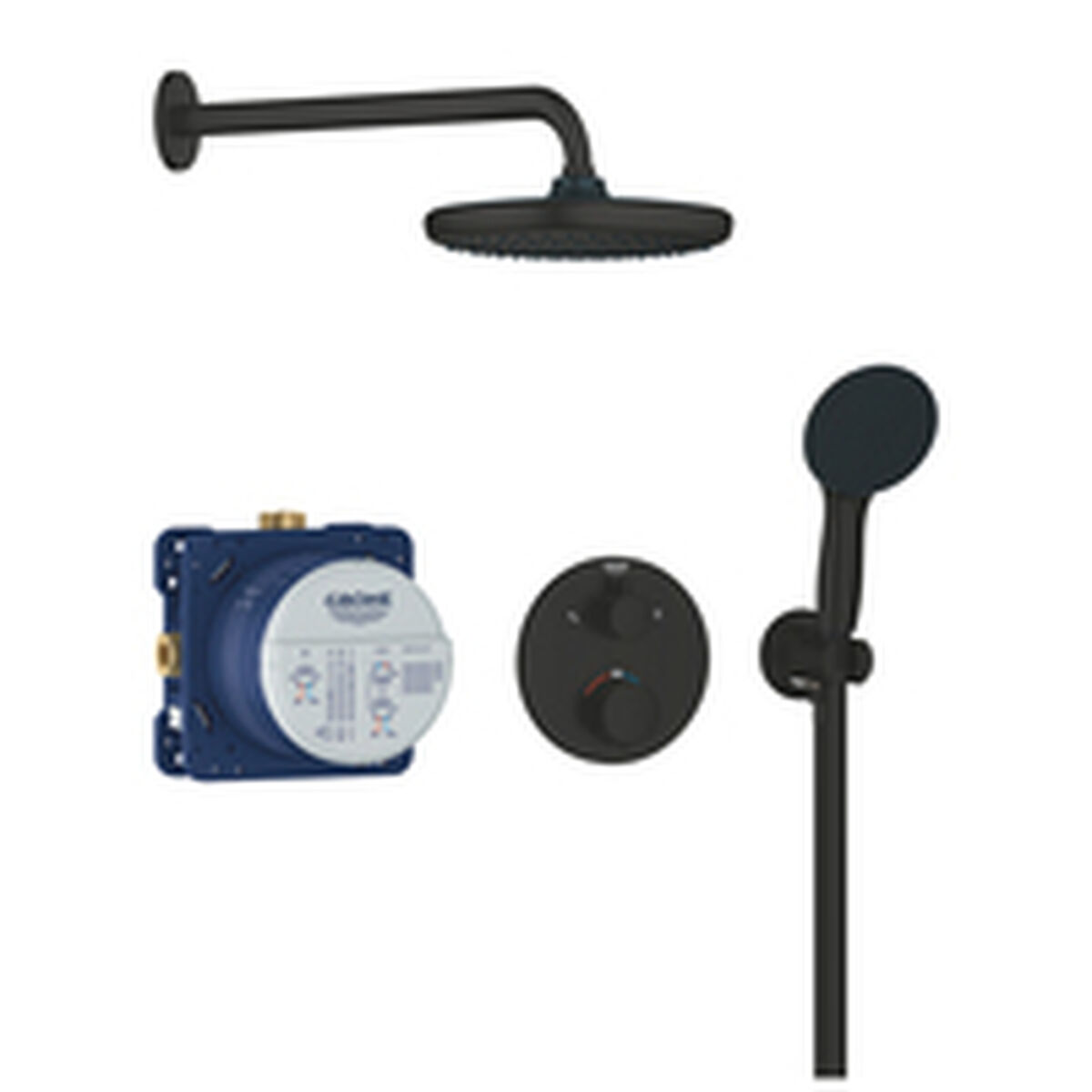 Duschpelare Grohe Svart 25 cm - 2