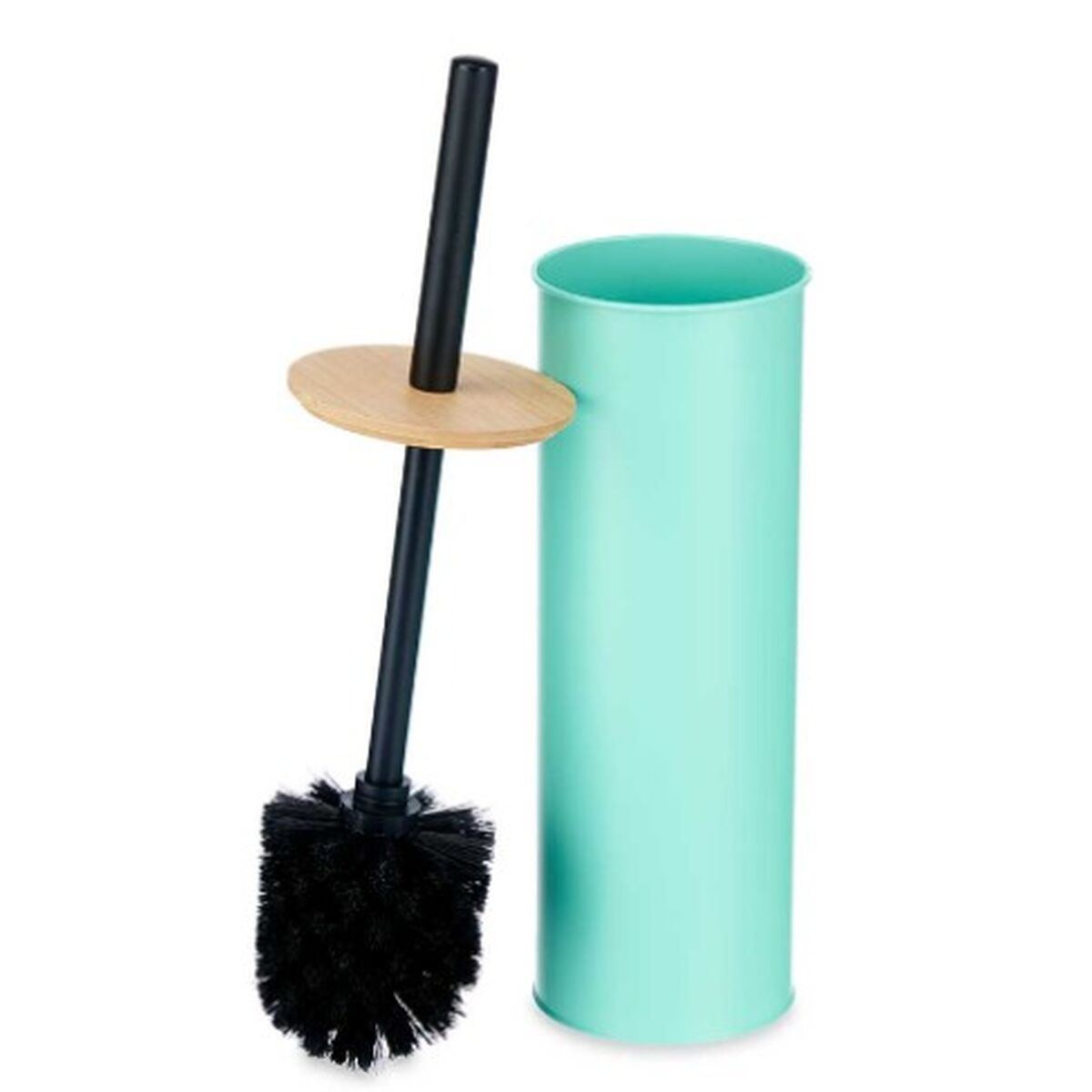 Toalettborste Berilo Mint Metall Bambu Plast 9,5 X 27 X 9,5 cm (6 antal) - 7