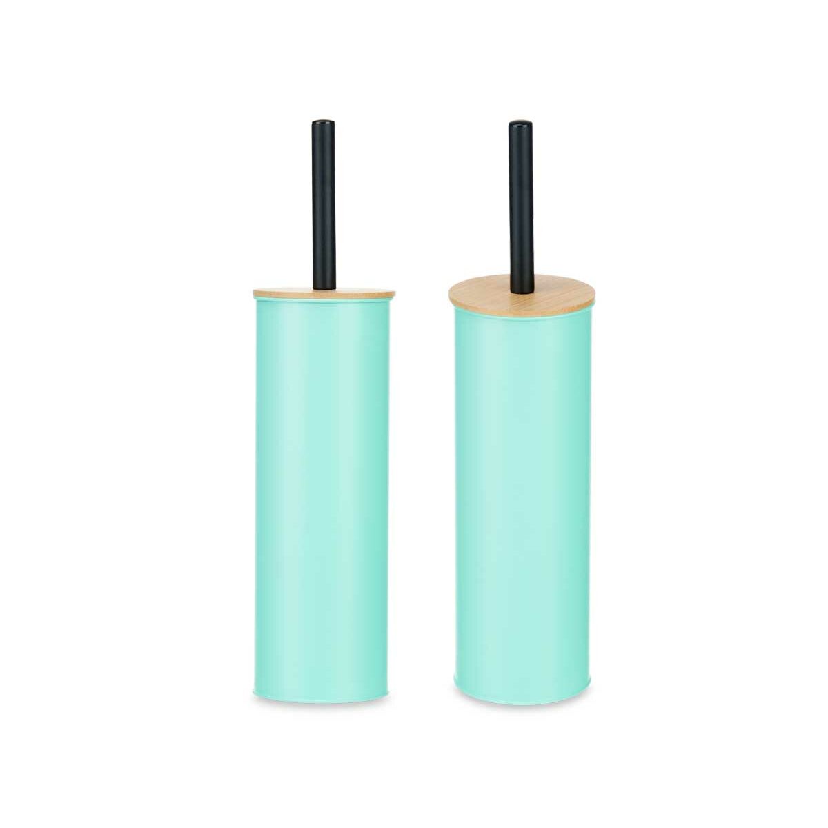 Toalettborste Berilo Mint Metall Bambu Plast 9,5 X 27 X 9,5 cm (6 antal) - 6