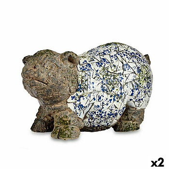 Dekorativ Trädgårdsfigur Ibergarden Polyresin Gris 20,5 x 26 x 47 cm (2 antal)