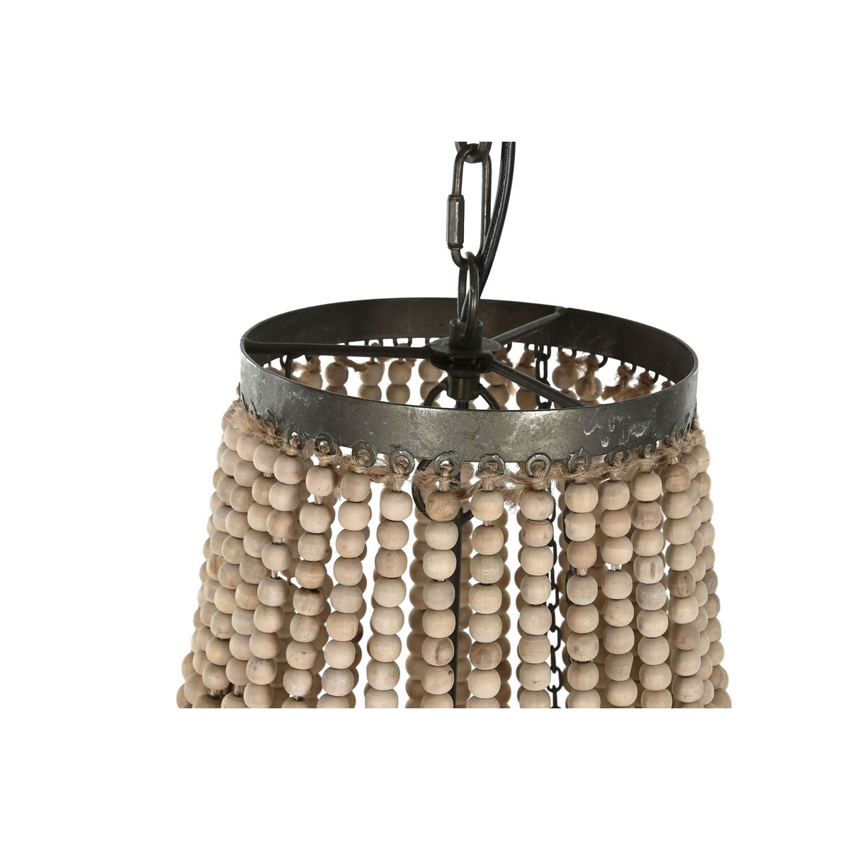 Taklampa Home ESPRIT Brun Naturell Trä Metall 56,5 x 56,5 x 144 cm - 4