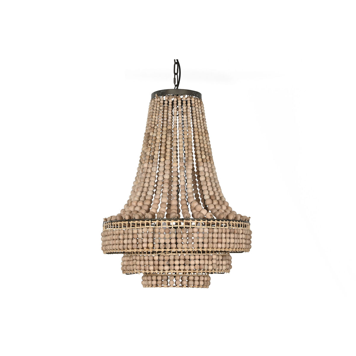 Taklampa Home ESPRIT Brun Naturell Trä Metall 56,5 x 56,5 x 144 cm - 6