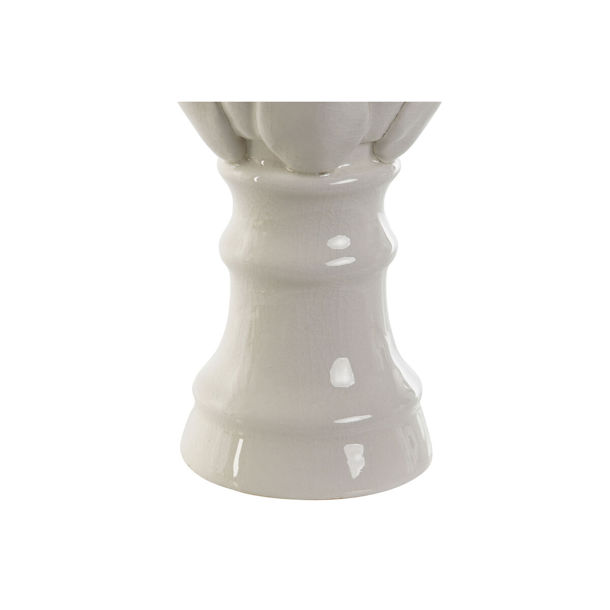 Prydnadsfigur Home ESPRIT Vit Ananas 11 x 11 x 26 cm 11 x 11 x 28 cm - 3