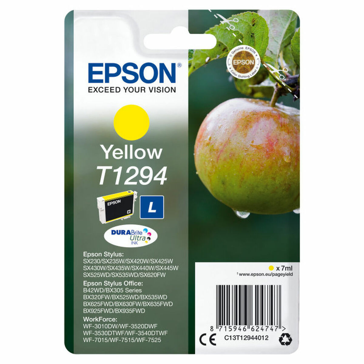 Original Bläckpatron Epson RXZER23 Gul
