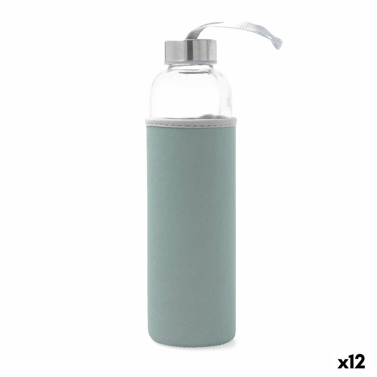 Vattenflaska Quid Quidate Blå Glas 600 ml (12 antal)
