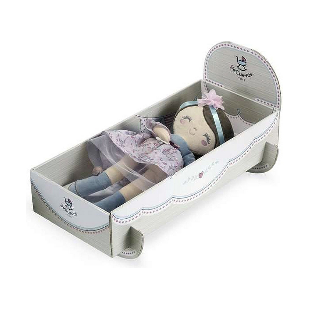 Trasdocka Decuevas Provenza Fodral som förvandlas till en spjälsäng 36 cm Mjukisleksak - 11