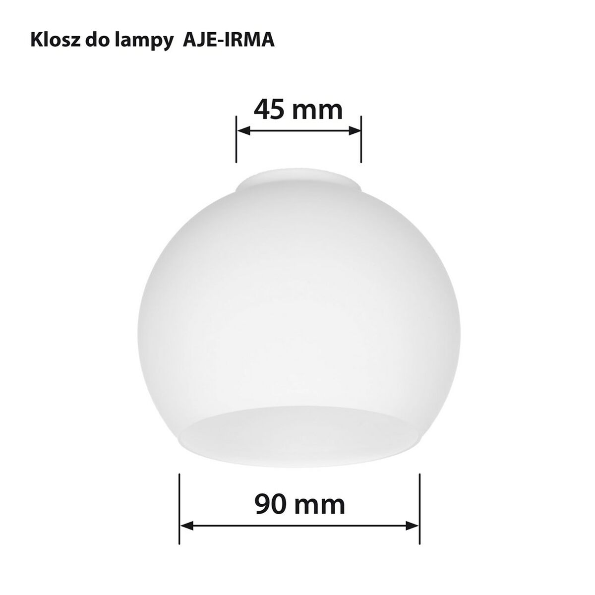 Lampskärm Activejet Irma Vit Glas 13 x 10 x 9,5 cm - 5
