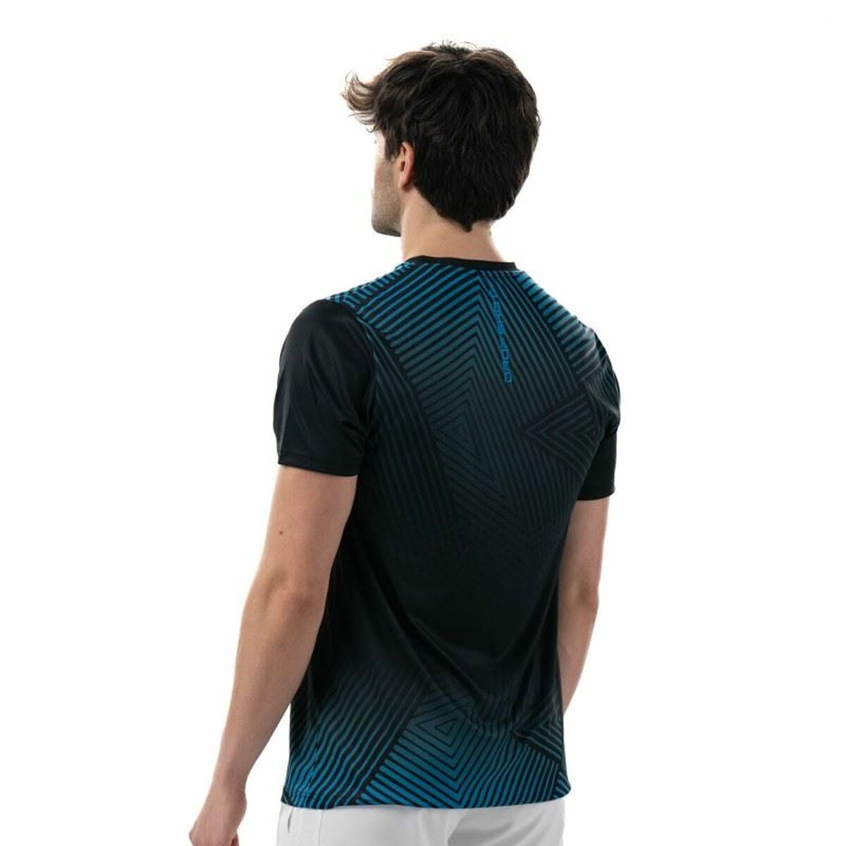 T-shirt med kortärm Herr Drop Shot Abian Campa Svart Padel - 5