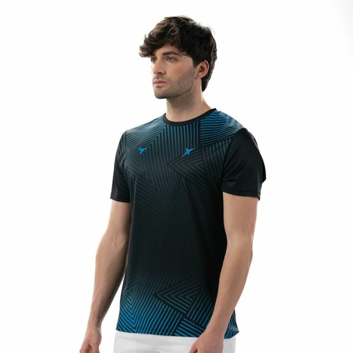 T-shirt med kortärm Herr Drop Shot Abian Campa Svart Padel - 4