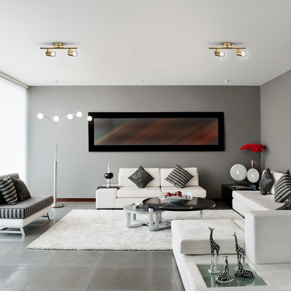Taklampa Activejet AJE-SPECTRA 2P Guld Gyllene Metall 40 W - 3