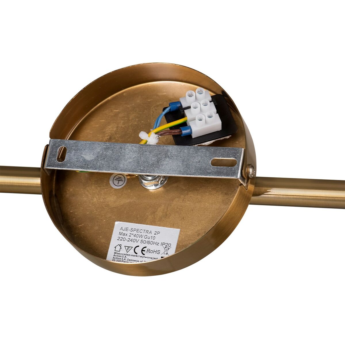 Taklampa Activejet AJE-SPECTRA 2P Guld Gyllene Metall 40 W - 6