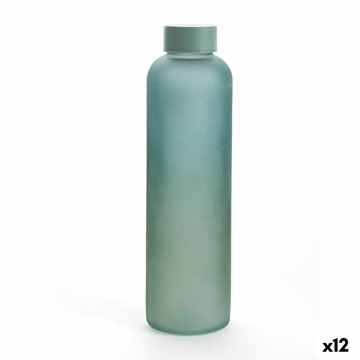 Vattenflaska Quid Quidate Turkos Glas 600 ml (12 antal)