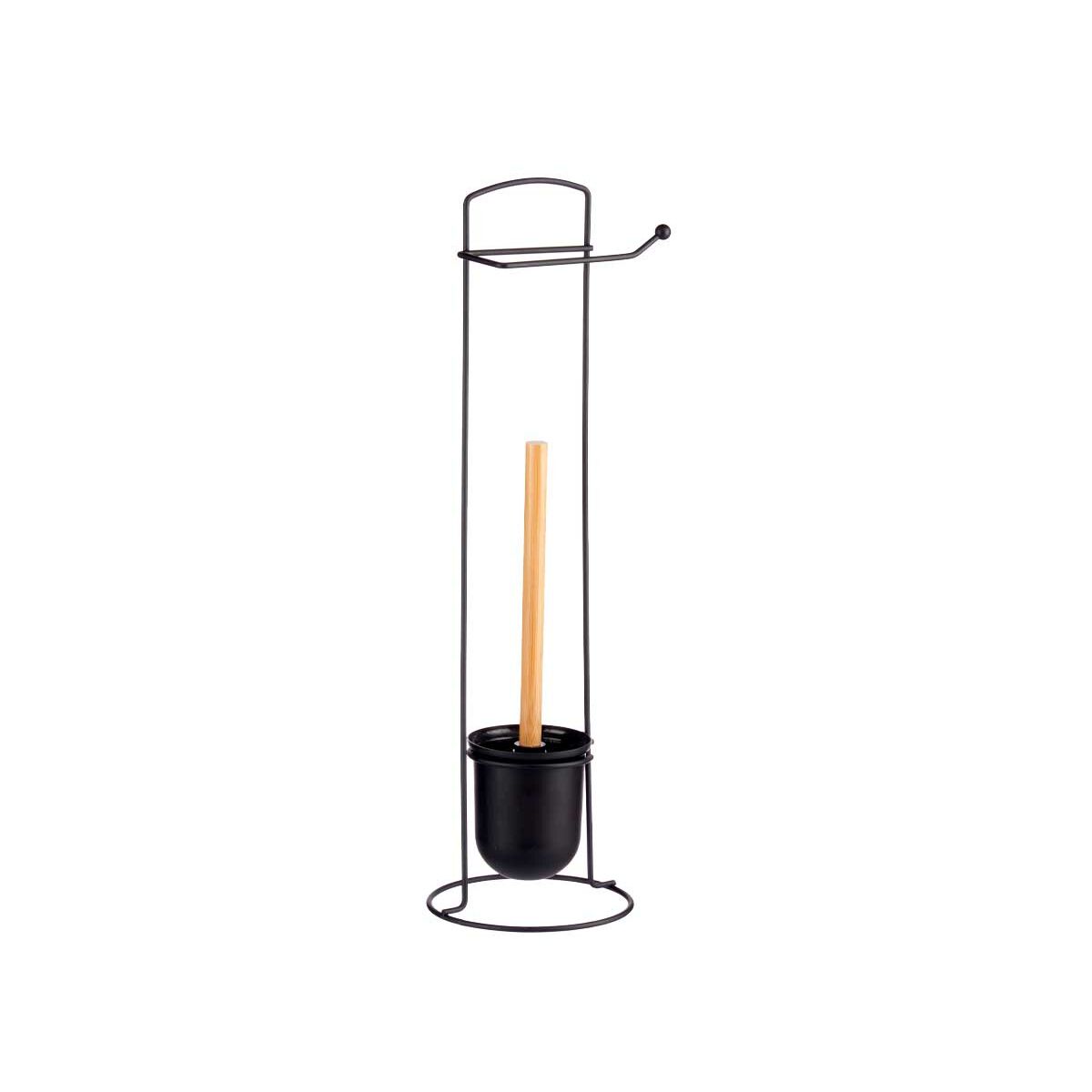 Toalettrullehållare Berilo W2930APB - 405 Svart 17 x 57 x 16,5 cm (6 antal) - 5